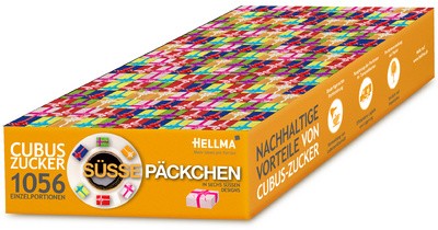 HELLMA Würfelzucker CUBUS "Süße Päckchen", im Karton