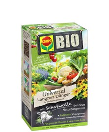 COMPO BIO Universal Langzeit-Dünger mit Schafwolle, 2 kg