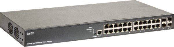 BAROX BAROX Switche für 19" 24x10/100/1000TX, RJ45