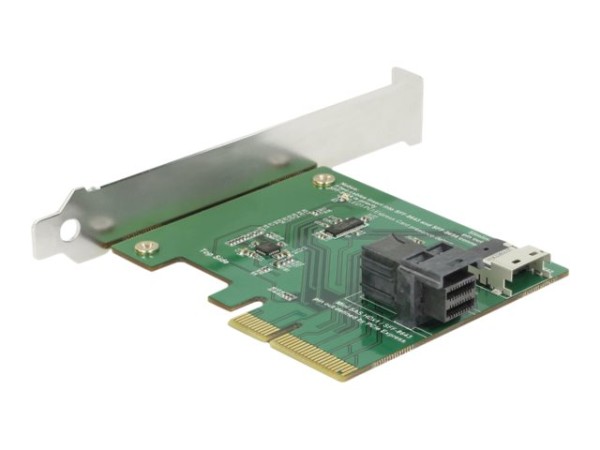 DELOCK PCI Express Karte - 38 Pin SFF-8654 4i Buchse - 36 Pin SFF-8643 Buch 89923
