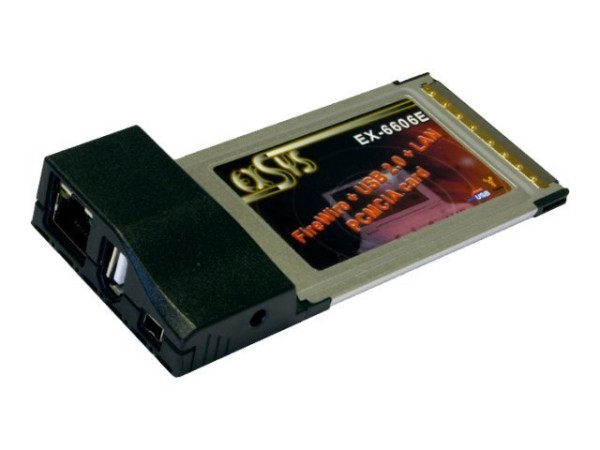 EXSYS EXSYS EX-6606E - Netzwerk / USB / FireWire-Adapter - CardBus - 10Mb LAN, USB, Firewire (EX-6606E)