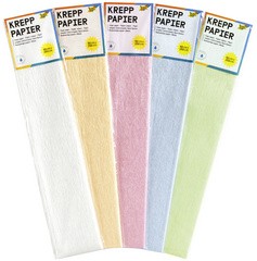 folia Krepppapier-Rolle irisierend, (B)500 mm x (L)2,5 m