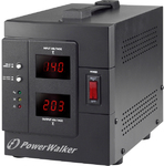 BLUEWALKER BLUEWALKER PowerWalker AVR 2000 SIV FR Spannungsregler 110 - 280 V 2 AC-Ausgänge Schwarz