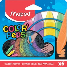 Maped Straßenmalkreide COLOR'PEPS, 6er Kartonetui