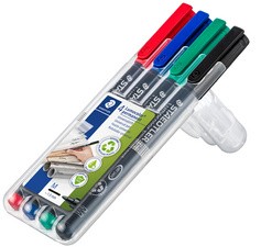 STAEDTLER Lumocolor Permanent-Marker 317M, 4er Etui