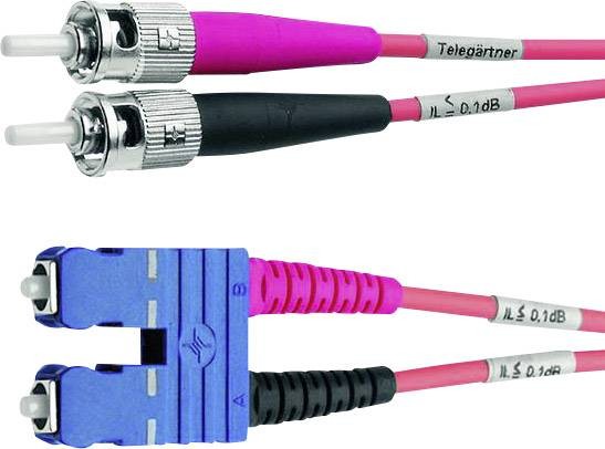 Telegärtner LWL Patchkabel, 2 x ST - SC-Duplex, OM2, 3 m