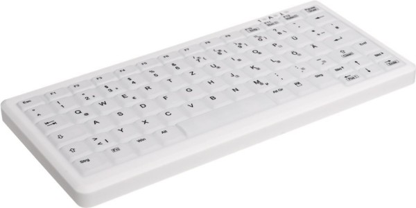CONTOUR CONTOUR ACTIVE KEY Wireless Hygiene Mini Notebook Style Keyboard Sealed USB White (FR)