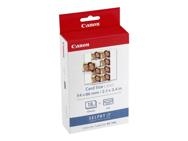 CANON KC-18IL - 1 - 17.3 x 22 mm Druckpatrone / Papiersatz - für SELPHY CP1 7740A001AH