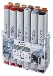 COPIC Marker classic, 12er Set Architekturfarben