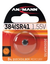 ANSMANN Silber-Oxid Uhrenzelle, SR1154 (SR44), 1,55 Volt