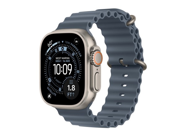 APPLE Watch Ultra 3 Titanium Cellular 49mm Natur (Ocean Armband maritimblau MEWH4QF/A