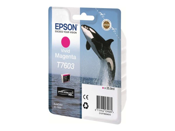 EPSON T7603 Vivid Magenta Tintenpatrone C13T76034010