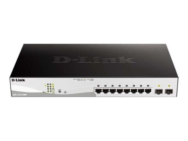 D-LINK 10-Port Layer2 PoE+ Smart Managed Gigabit Switch8 x 10/100/1000Mbit/ DGS-1210-10MP/E