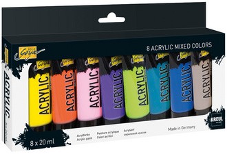 KREUL Acrylfarbe SOLO Goya Acrylic, 20 ml, 8er-Set