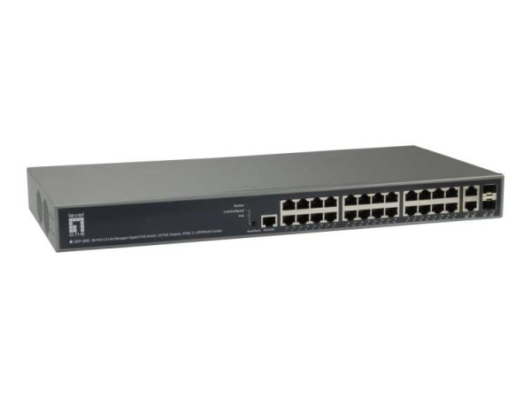 LEVEL ONE 26-Port L3 Lite Managed Switch GEP-2682