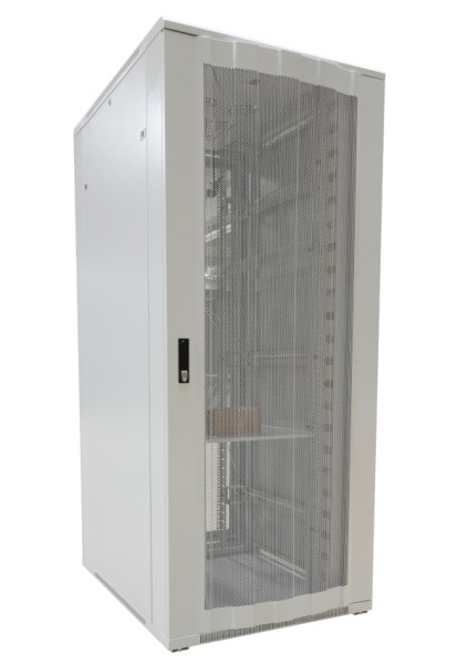 ALLNET ALLNET 19""Schrank, 32HE, B800/T1000mm, perforierte Blechtüren, Lichtgrau, SNB-Serie,