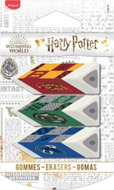 Maped Kunststoff-Radierer Pyramide HARRY POTTER, 3er Blister