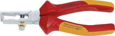 HEYCO VDE Abisolierzange, Länge: 160 mm, rot/gelb