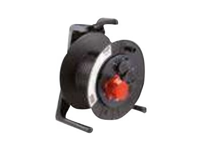 BACHMANN Kabeltrommel 3xSchuko 399.007 1xCEE IP54 leer Thermosicherung sw 399.007