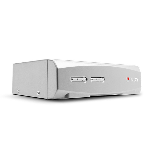LINDY HDMI KVM Switch Pro 2 Port 18G & USB 39307