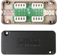 Telegärtner Verbindungsmodul Kat.7A(tief), mit Adapter