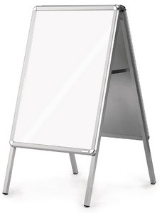 magnetoplan Plakatständer SP A2, silber/silber eloxiert