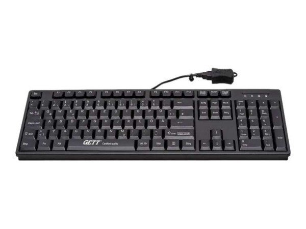 GETT GCQ CleanType Easy Basic USB BLACK spritzwasserdicht antimikrobielle KL26216