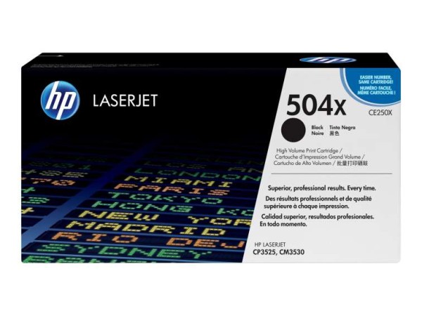 HP 504X Schwarz LaserJet Tonerpatrone (CE250X) CE250X