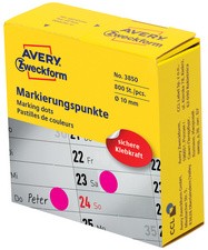 AVERY Zweckform Markierungspunkte, 10 mm, grün, Spender