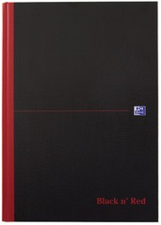 Oxford Black n' Red Notizbuch - gebunden, DIN A4, kariert