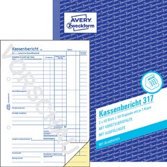 AVERY Zweckform Formularbuch "Kassenbericht", A5, 50 Blatt