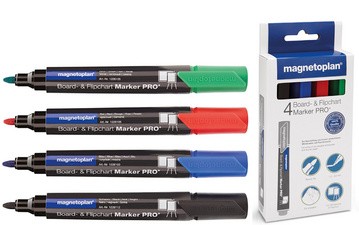magnetoplan Board- und Flipchartmarker PRO+, schwarz