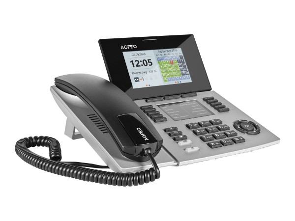 AGFEO Systemtelefon ST56 SENSORfon silber