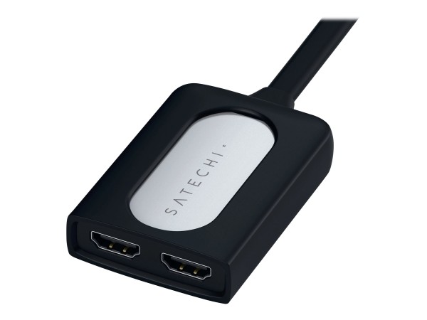 SATECHI ST-TCDHAS Videokabel-Adapter 0,156 m 2 x USB Type-C 2 x HDMI Schwar ST-TCDHAS