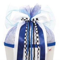 ROTH Schultütenschleife "Speed", weiß/blau/schwarz