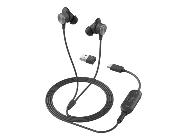 LOGITECH Zone Wired Earbuds UC GRAPHITE 981-001013