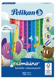 Pelikan Dreikant-Buntstifte combino, 12er Kartonetui