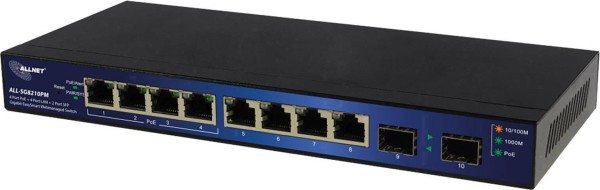 ALLNET ALLNET 4xPoE/4xLAN/2xSFP Port Gigabit Switch smart managed 16 Gbps 4-Port HTTPS HTTP TCP/IP Duplex V