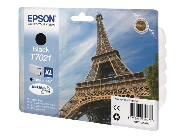 EPSON T7021 Größe XL Schwarz Tintenpatrone C13T70214010