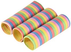 PAPSTAR Luftschlangen "Stripes", aus Papier, 5 Farben