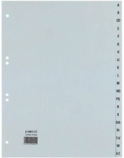HETZEL Kunststoff-Register, A-Z, A4 Überbreite, 20-teilig