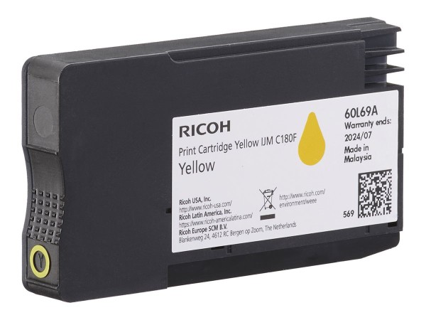 RICOH Patrone IJM C180F yellow 1600 Seiten 408520