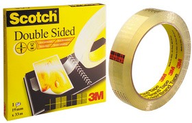 3M Scotch doppelseitiger Klebefilm 665, 19 mm x 33,0 m