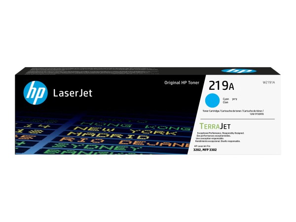 HP 219A Cyan Original LaserJet Toner Cartridge W2191A