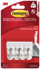 3M Command Draht-Haken, Kunststoff/Metall, weiß, Größe: M