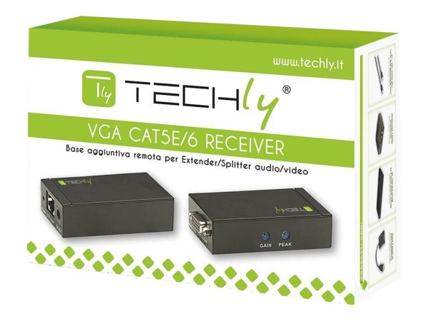 TECHLY TECHLY VGA Empfänger für Extender/Audio-/Video-Splitter 300m