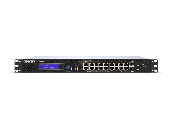 QNAP QGD-1602-C3758-16G Smart Edge Switch mit 2.5 GbE und 10 Fähigkeit QGD-1602-C3758-16G
