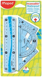 Maped Geometrie-Set Mini Flex, bruchfest, 4-teilig