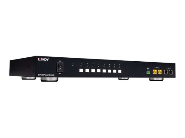 LINDY IPower Switch 8-fach IEC C13 2500W schwarz 32623