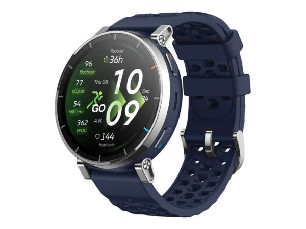 HUAMI TECHNOLOGY Amazfit Active 3 Premium Dark Blue Smartwatch HYROX-Modus W2558GL2N